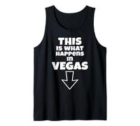 C'est drôle, C'est ce Qui se Passe à Vegas Down Arrow Vacation Débardeur