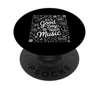 C'est drôle, C'est Une Bonne journée pour enseigner Le Dicton Musical PopSockets PopGrip Adhésif