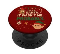 C'est drôle, Cher père Noël, ce n'était Probablement Pas Moi PopSockets PopGrip Adhésif