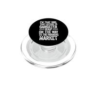 C'est drôle de dire Que Cette Fille Qui écoute Gangster PopSockets PopGrip pour MagSafe