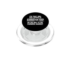 C'est drôle de dire Que Cette Fille Qui écoute Gangster PopSockets PopGrip pour MagSafe