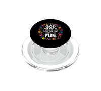 C'est drôle de dire Que Dieu Quand on l'a Fait Sourire et qu'il a Dit Que c'était Amusant PopSockets PopGrip pour MagSafe