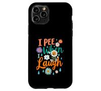 C'est drôle de dire Que Je Fais Pipi Quand Je RIS, Flower Fun Pun Gag Groovy Coque pour iPhone 11 Pro