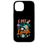C'est drôle de dire Que Je Fais Pipi Quand Je RIS, Flower Fun Pun Gag Groovy Coque pour iPhone 14