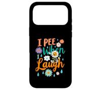 C'est drôle de dire Que Je Fais Pipi Quand Je RIS, Flower Fun Pun Gag Groovy Coque pour iPhone 17 Pro Max