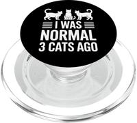 C'est drôle de dire Que j'étais Normal il y a 3 Chats PopSockets PopGrip pour MagSafe