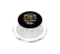C'est drôle de dire Que la Femme est Ivre trop Sarcastique PopSockets PopGrip pour MagSafe