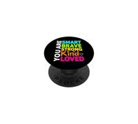 C'est drôle de dire Que Vous êtes Intelligent, Courageux, Fort, Gentil, aimé PopSockets PopGrip Adhésif