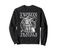 C'est drôle de ne jamais sous-estimer Une Vieille Femme Sweatshirt