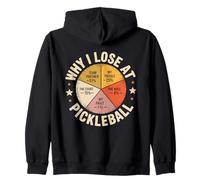 C'est drôle de Savoir Pourquoi Je perds au Pickleball. Conception de Cartes pour Pickleballer Sweat à Capuche