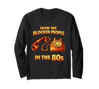C'est drôle de Voir Comment Nous Avons bloqué des Gens dans Le Classique des années 80 Distressed Manche Longue