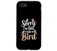 C'est drôle, désolé, je suis en retard, j'ai vu un oiseau faire une blague sur l'observation des oiseaux Coque pour iPhone SE (2020) / 7 / 8