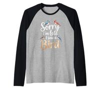 C'est drôle, désolé, je suis en retard, j'ai vu un oiseau faire une blague sur l'observation des oiseaux Manche Raglan