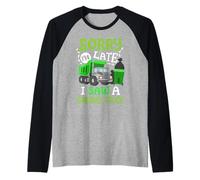 C'est drôle, désolé, Je suis en Retard, J'Ai vu Une fête d'anniversaire avec Un Camion à ordures Manche Raglan