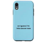 C'est drôle, Donc Je Suppose Que J'aime Soccer Now Graphic Mom Dad Player Coque pour iPhone XR