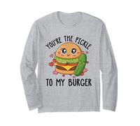 C'est drôle et Mignon pour la Saint-Valentin, tu ES Le cornichon de Mon Hamburger Manche Longue