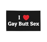 C'Est Drôle, J'Adore Le Sexe Anal Gay Garden Flag Décoratif Drapeaux Solide Drapeau De Jardin Pour Maison Pelouse Célébrations 90X150Cm