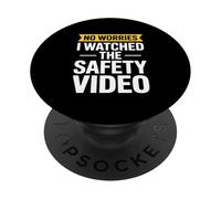 C'est drôle, J'Ai regardé la vidéo de sécurité et Sarcastic Saying PopSockets PopGrip Adhésif