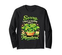 C'est drôle, J'Ai Rendez-Vous avec Mon Amoureux des Plantes Monstera Manche Longue