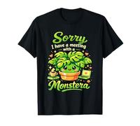 C'est drôle, J'Ai Rendez-Vous avec Mon Amoureux des Plantes Monstera T-Shirt