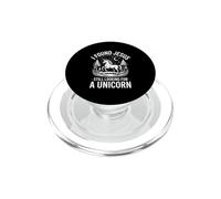 C'est drôle : « J'Ai trouvé Jésus Toujours à la Recherche d'une Licorne » PopSockets PopGrip pour MagSafe