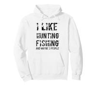 C'est drôle, J'aime la Chasse, la pêche, Peut-être 3 Personnes, la Nature en Plein air Sweat à Capuche