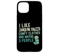 C'est drôle, j'aime les émissions de meurtre, des vêtements confortables et peut-être 3 personnes Coque pour iPhone 15 Plus