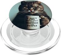 C'est drôle, Je déteste Les Gens du Matin et Les Matins et Les Gens, Les Chats PopSockets PopGrip pour MagSafe