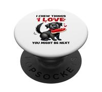 C'est drôle, Je mâche des Choses Que J'aime, pour Chien PopSockets PopGrip Adhésif