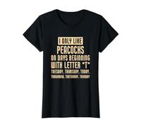 C'est drôle, Je n'aime Que Les paons T-Shirt Graphique avec Valeur, Femme, Noir, M