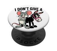 C'est drôle, Je ne Donne Pas Le Cul d'un Rat à Une Souris et à Un âne PopSockets PopGrip Adhésif