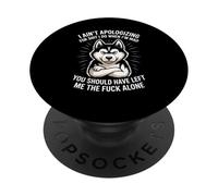 C'est drôle, Je ne m'excuse Pas pour Mad Sarcastic Dog Women Men PopSockets PopGrip Adhésif