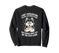 C'est drôle, Je ne m'excuse Pas pour Mad Sarcastic Dog Women Men Sweatshirt