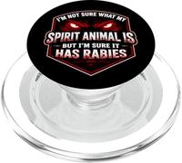 C'est drôle, Je ne Sais Pas ce Qu'est Mon Animal Spirituel, mais il a la Rage PopSockets PopGrip pour MagSafe