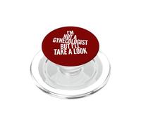 C'est drôle, Je ne suis Pas gynécologue, mais Je Vais y Jeter Un Coup d'œil Sarcastique PopSockets PopGrip pour MagSafe