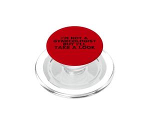 C'est drôle, Je ne suis Pas gynécologue, mais Je Vais y Jeter Un Coup d'œil Sarcastique PopSockets PopGrip pour MagSafe