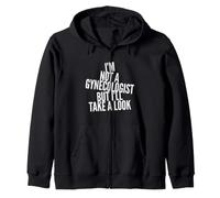 C'est drôle, Je ne suis Pas gynécologue, mais Je Vais y Jeter Un Coup d'œil Sarcastique Sweat à Capuche