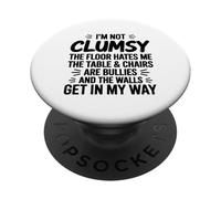 C'est drôle, Je ne suis Pas maladroite pour ma Femme, Mon Mari et ma mère PopSockets PopGrip Adhésif