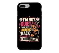 C'est drôle, Je ne suis Pas silencieuse, Je ne Fais Que retenir Mon commentaire Coque pour iPhone 7 Plus/8 Plus