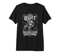 C'est drôle, Je ne suis Pas silencieuse, Je ne Fais Que retenir Mon commentaire T-Shirt Haut de Gamme