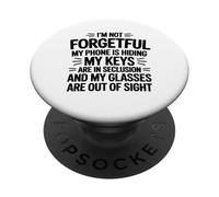 C'est drôle, Je n'oublie Pas pour ma Femme, Mon Mari et ma mère PopSockets PopGrip Adhésif