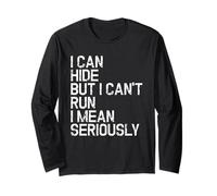 C'est drôle, Je Peux me Cacher mais Je ne Peux Pas Courir. Une Personne amputée est handicapée Manche Longue