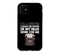 C'est drôle, Je suis écrivain, Je Fais Travailler Les Voix de ma tête pour Moi Coque pour iPhone 11