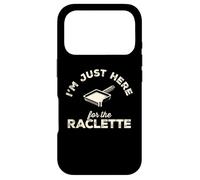 C'est drôle, Je suis Juste là pour la raclette, Le Swiss Cheese Foodie. Coque pour iPhone 17 Pro