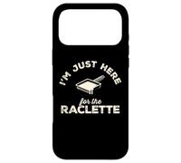 C'est drôle, Je suis Juste là pour la raclette, Le Swiss Cheese Foodie. Coque pour iPhone 17 Pro Max