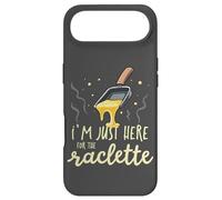C'est drôle, Je suis Juste là pour la raclette, Le Swiss Cheese Foodie. Coque pour iPhone Air