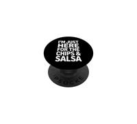 C'est drôle, Je suis Juste là pour Le Dicton « Chips and Salsa » PopSockets PopGrip Adhésif