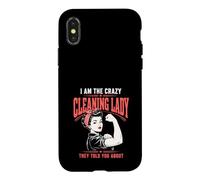 C'est drôle, Je suis la Femme de ménage Folle Dont Ils Vous Ont parlé Coque pour iPhone X/XS