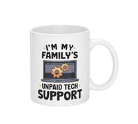 C'Est Drôle, Je Suis Le Technicien Non Rémunéré De Ma Famille. Tasses À Thé Humour Tasse Pratiques Mug Pour Espresso L'École Cappuccino 330Ml