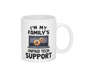 C'Est Drôle, Je Suis Le Technicien Non Rémunéré De Ma Famille. Tasses À Thé Humour Tasse Pratiques Mug Pour Espresso L'École Cappuccino 330Ml